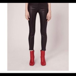 NWT Rag&Bone 100% Lambskin Leather Leggings Pants